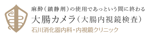 麻酔（鎮静剤）の使用であっという間に終わる大腸カメラ（大腸内視鏡検査）石川消化器内科・内視鏡クリニック